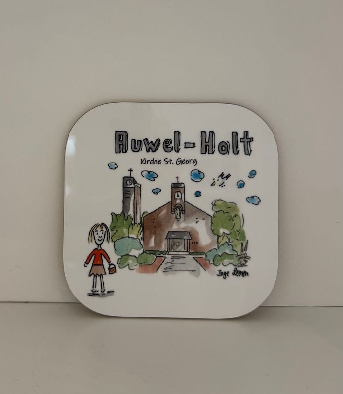 Untersetzer Auwel-Holt Kirche St. Georg