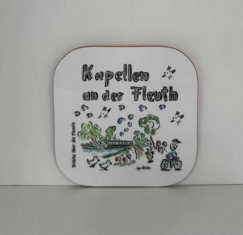 Untersetzer Kapellen Brücke Fleuth