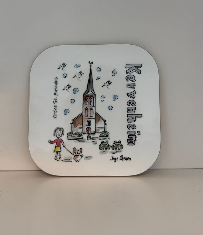 Untersetzer Kervenheim Kirche