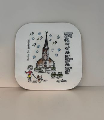 Untersetzer Kervenheim Kirche