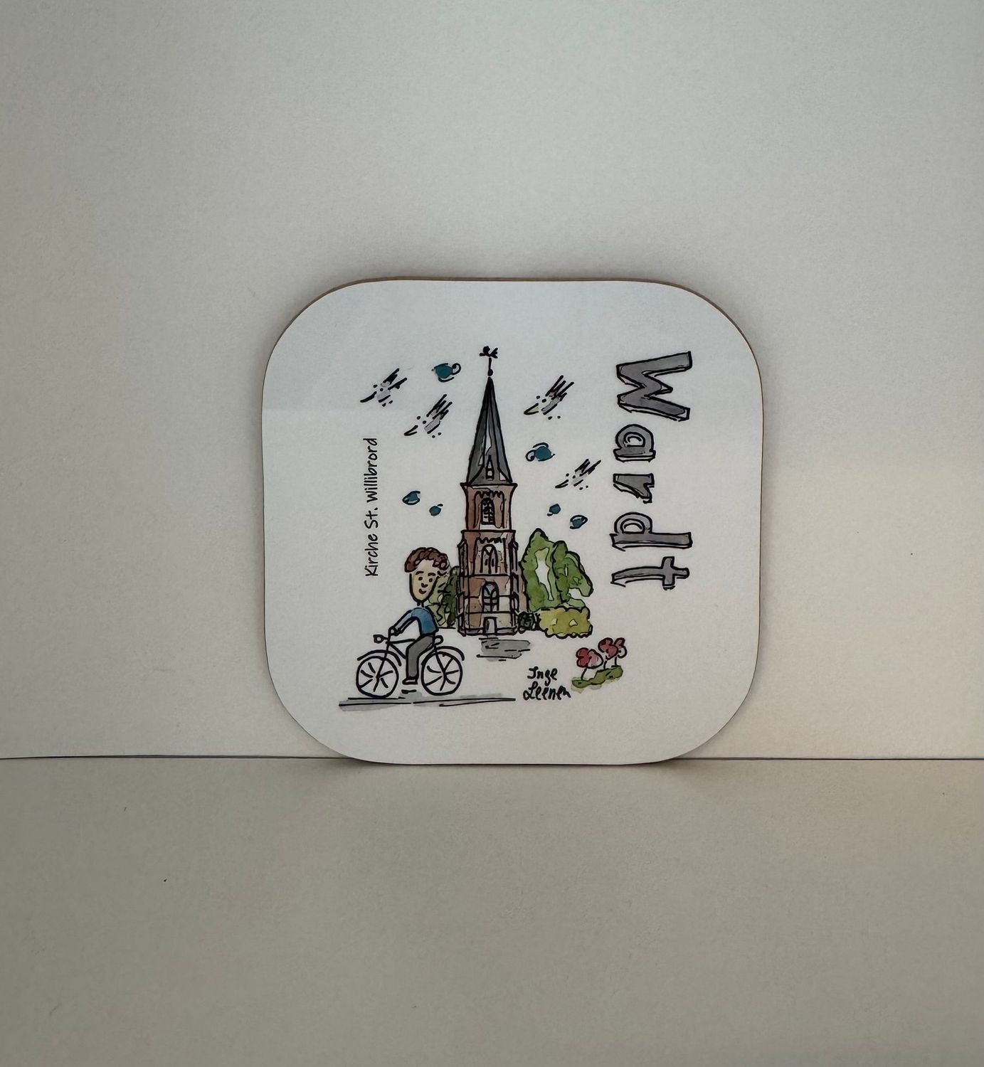 Untersetzer Wardt Kirche St. Willibrord