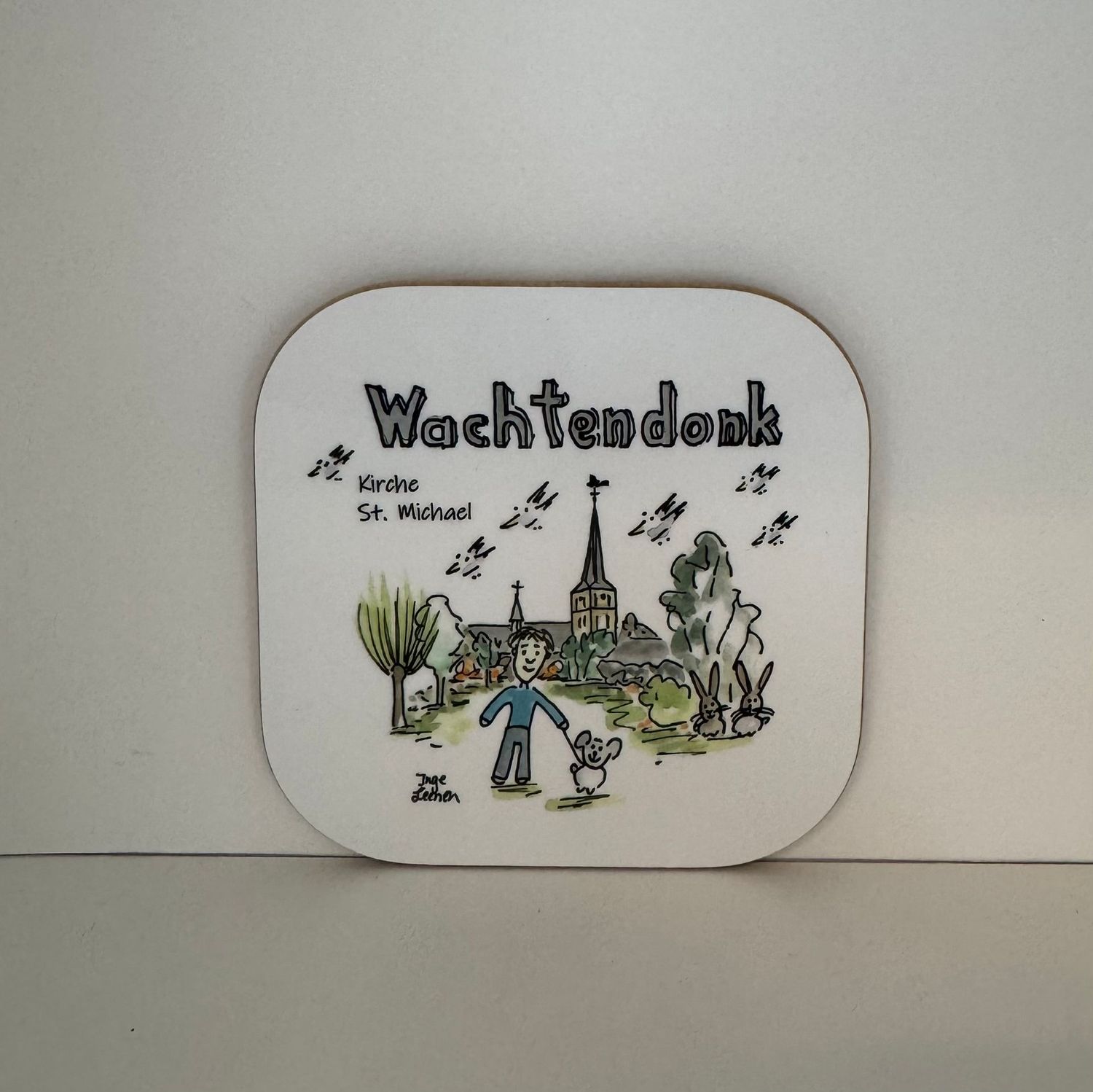 Untersetzer Wachtendonk Kirche St. Michael