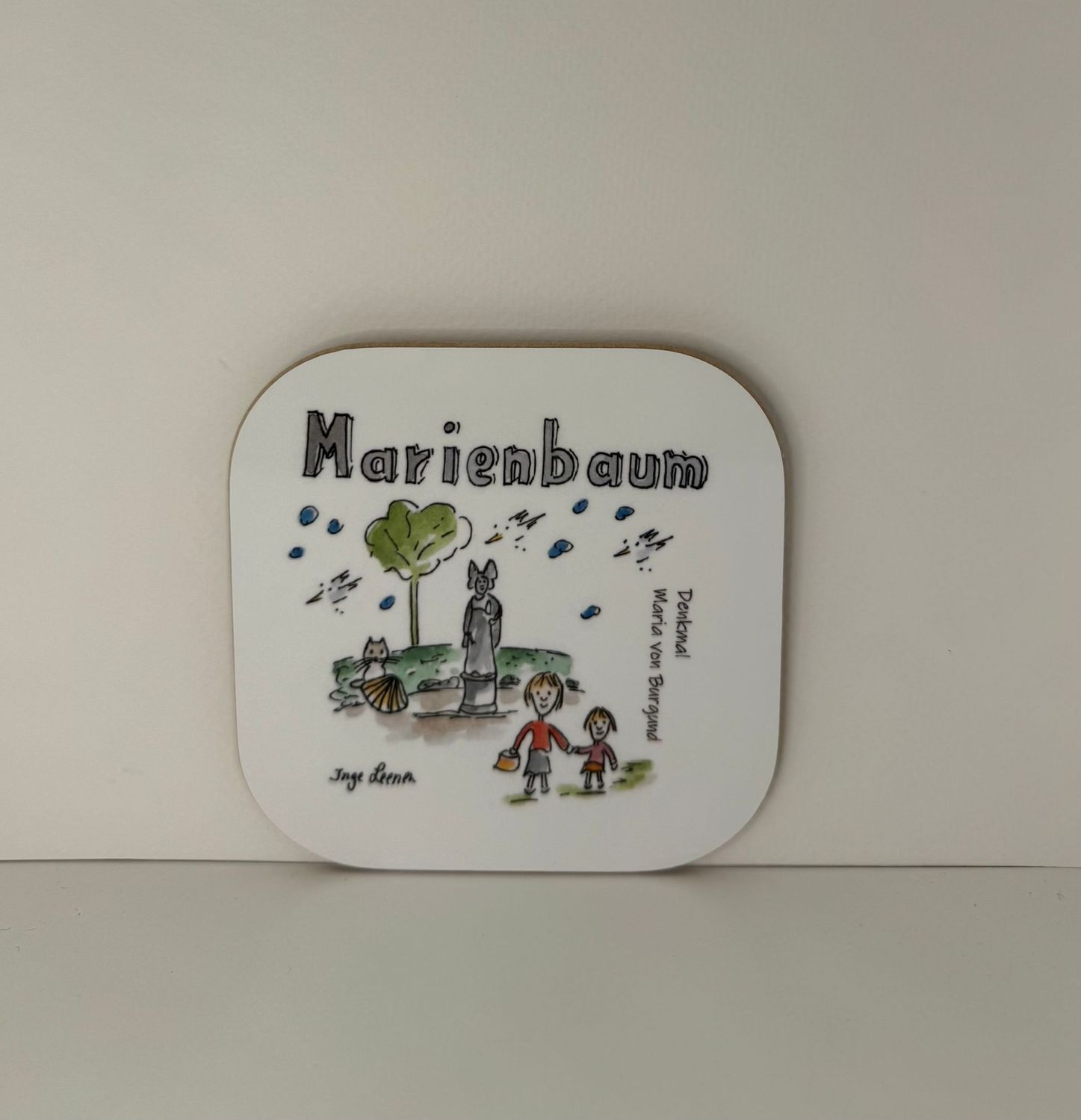 Untersetzer Marienbaum Denkmal Burgund