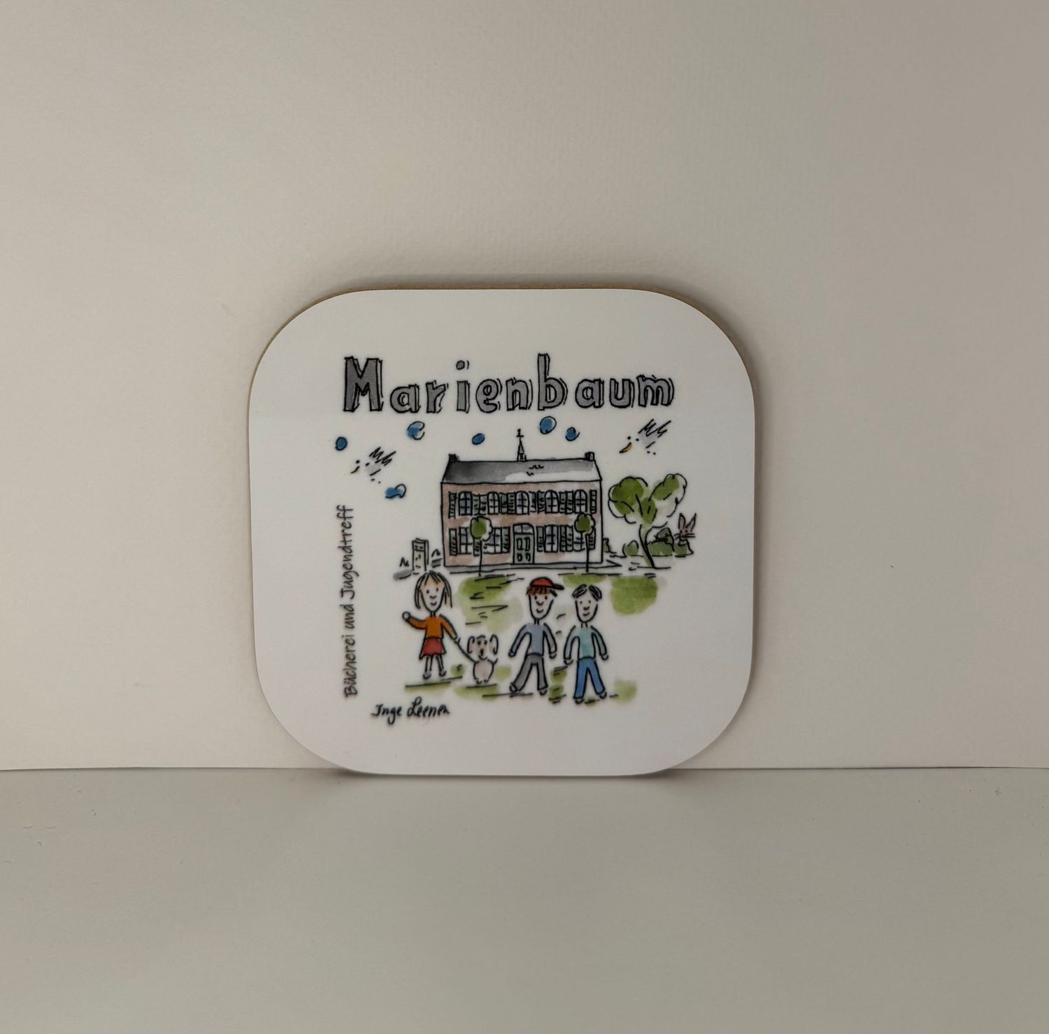 Untersetzer Marienbaum Bücherei Jugendtreff