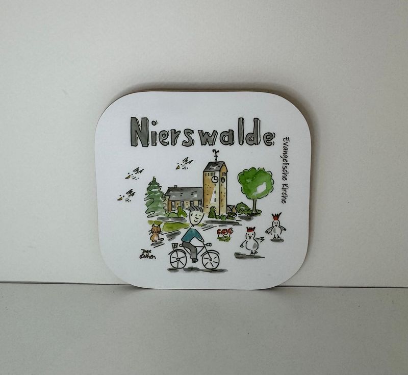 Untersetzer Nierswalde Kirche
