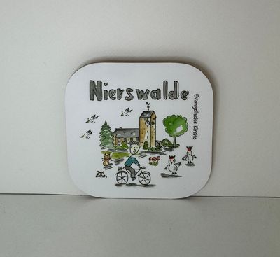 Untersetzer Nierswalde Kirche