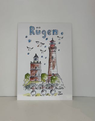 Postkarte "Rügen Kap Arkona"