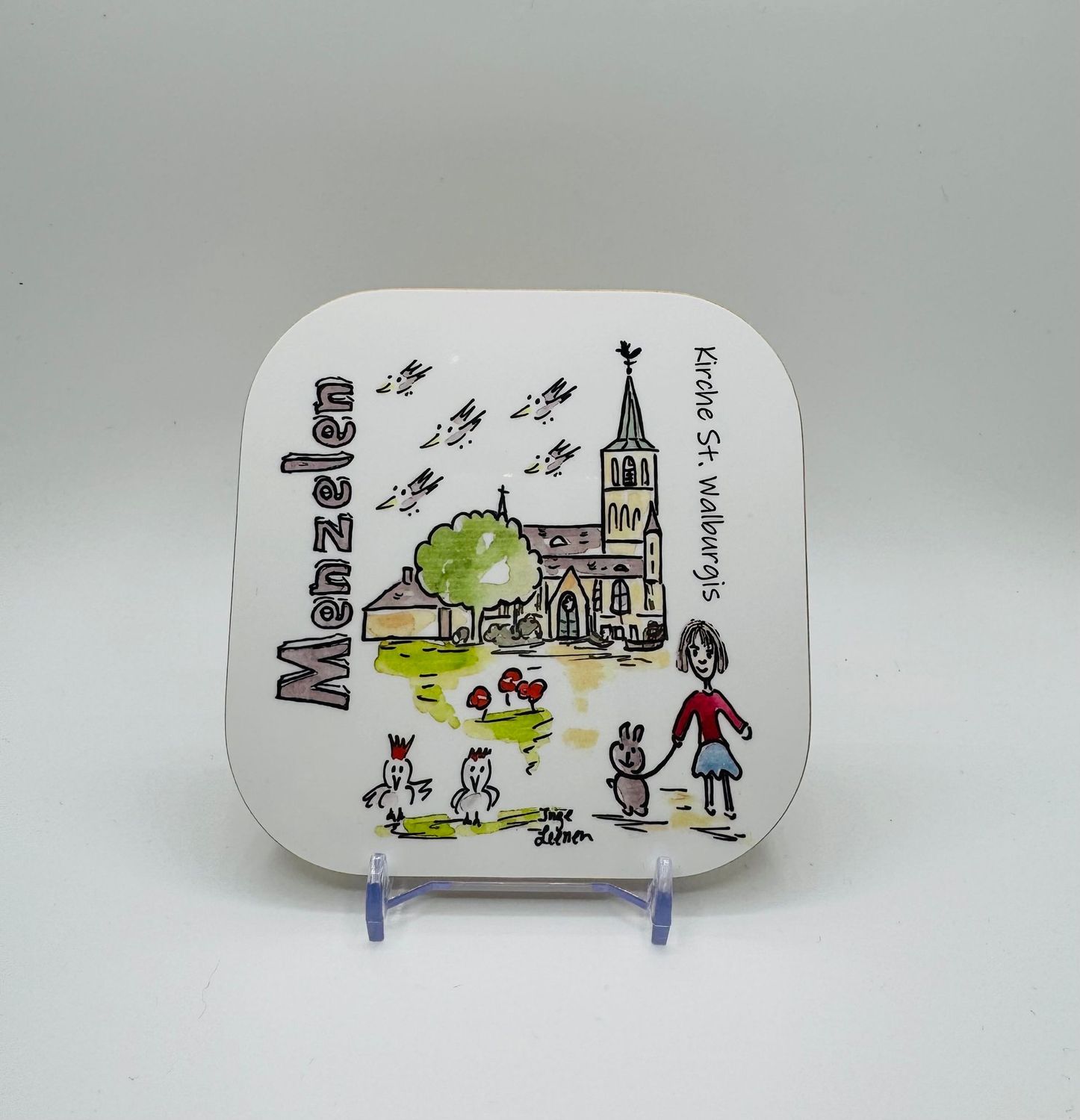 Untersetzer Menzelen Kirche