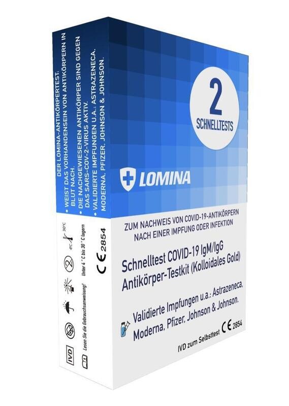Schnelltest COVID-19 IgM/IgG Anitkörper-Testkit IVD zum Selbsttest CE 2854 (ohne Arztbesuch) Schnelltest COVID-19 IgM/IgG Anitkörper-Testkit IVD zum Selbsttest CE 2854 (ohne Arztbesuch)