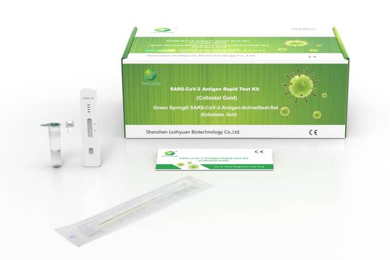 Green Spring SARS-CoV-2 Antigen-Schnelltest Kit, 1 VPE = 25 Stk. Tests