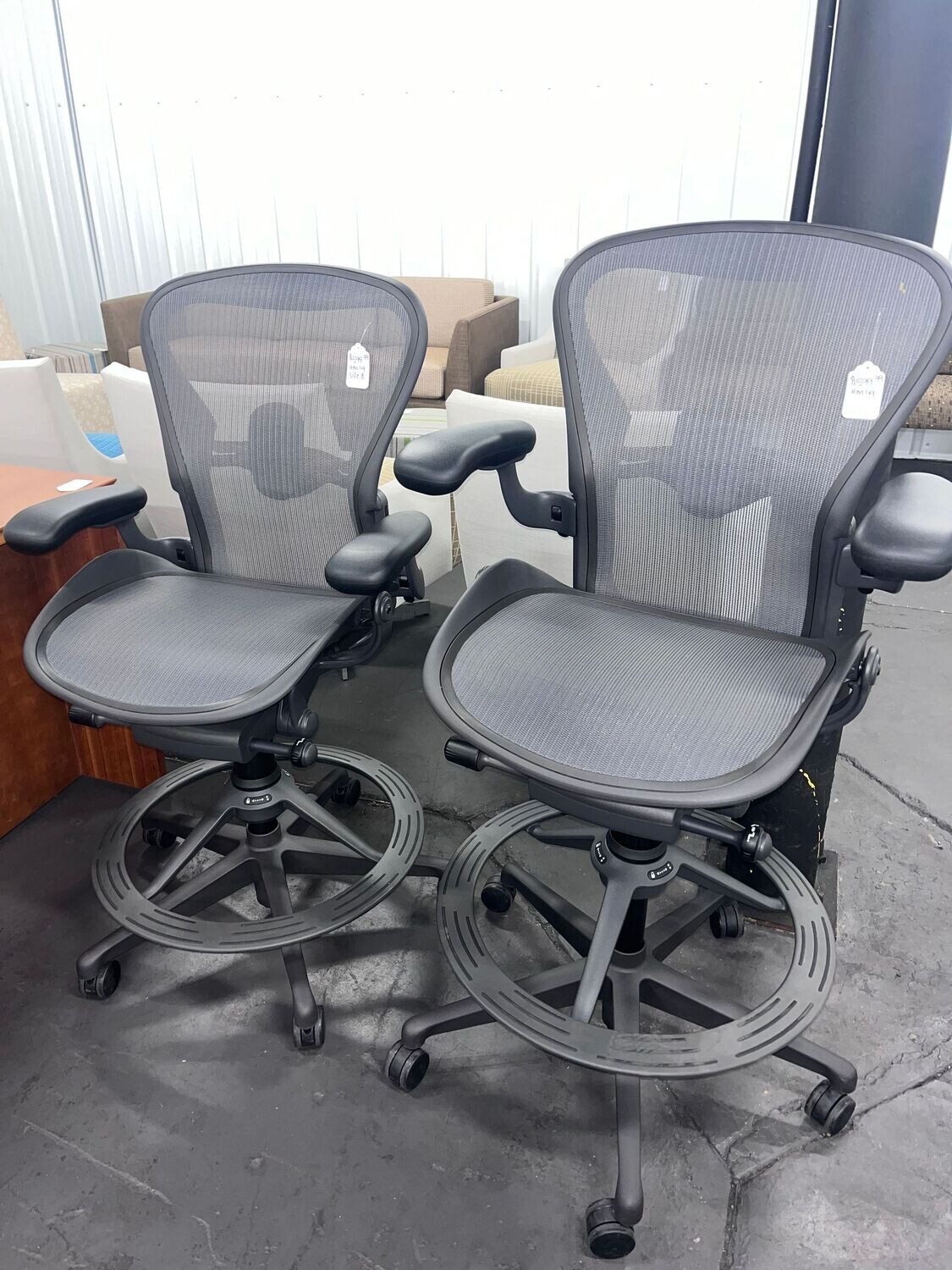 2019 Herman Miller Aeron Drafting Stools