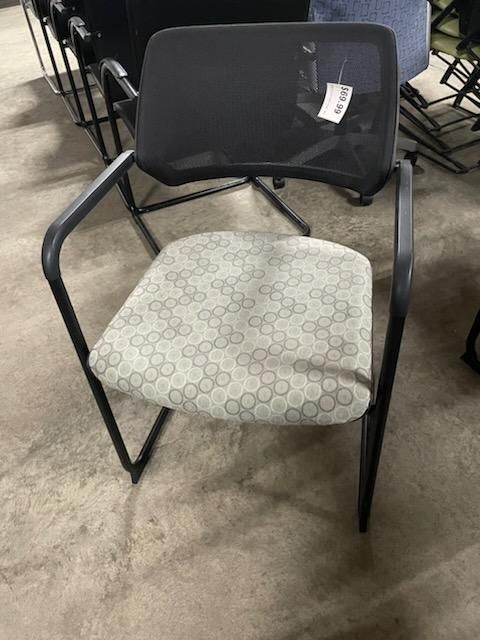 Printed Mesh Back Sled Base Guest Chair (3 Left)
