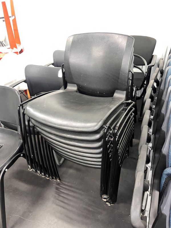 Black Plastic Stack Chairs