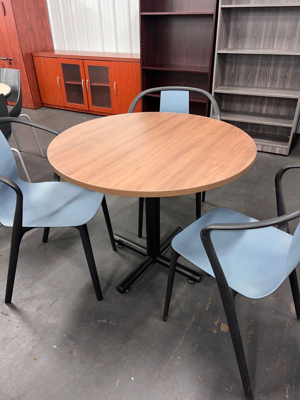 36" Round Walnut Cafe Table