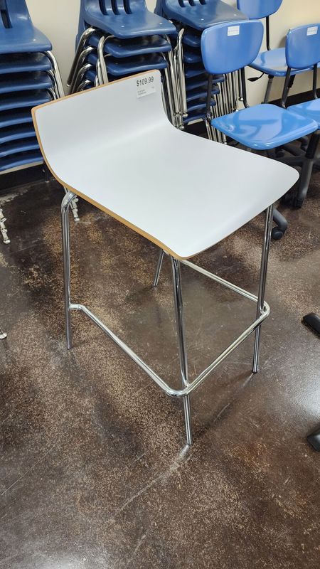 New/Discontinued Break Room Stool Saddle Back Chair (5)
