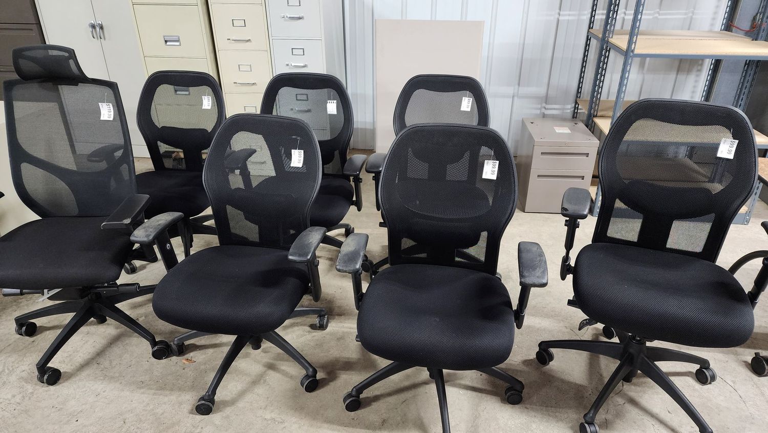 Mesh Back Fabric Seat Task Chairs