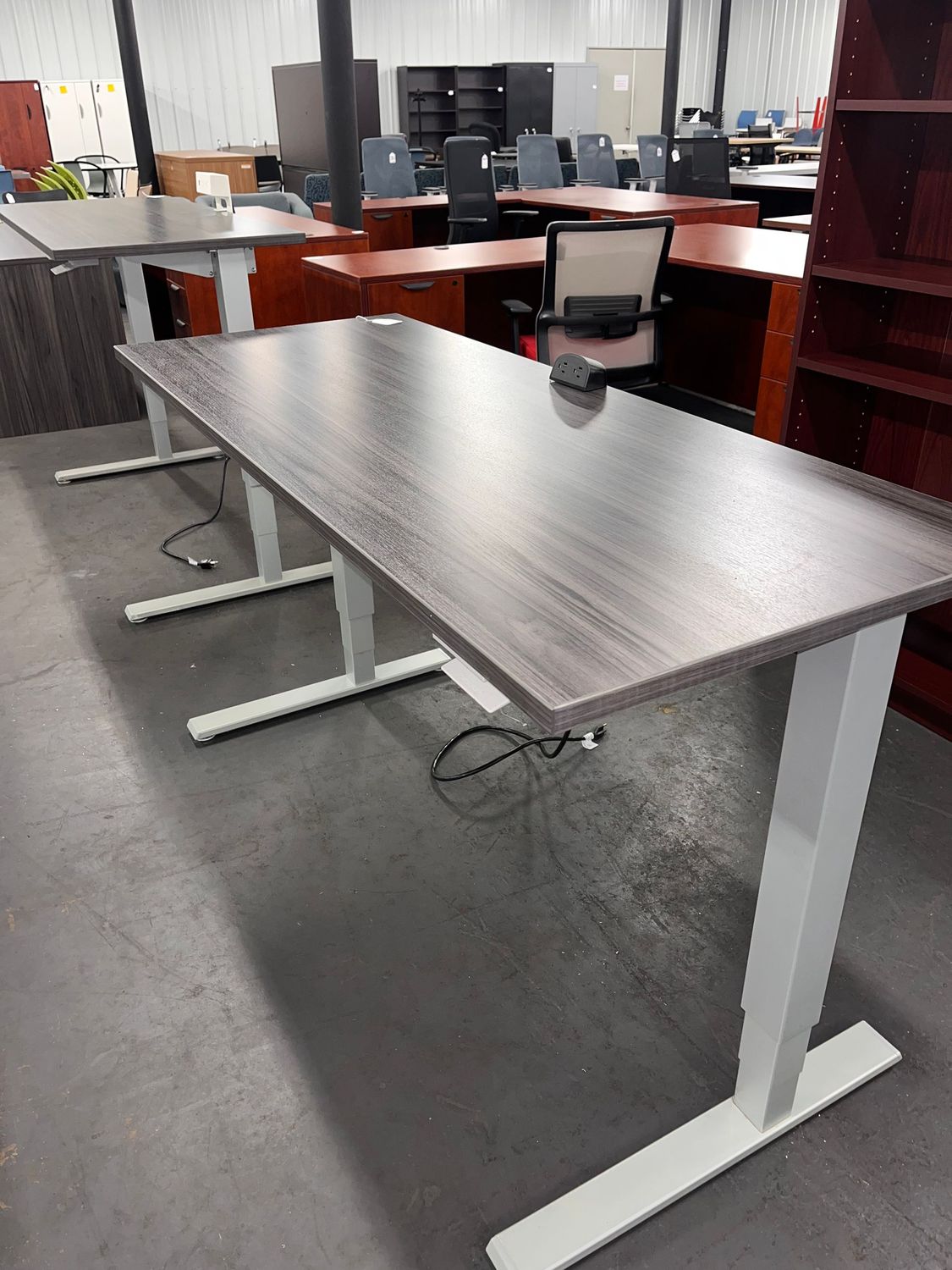 24X60 Coastal Gray Sit Stand w/ Power Module