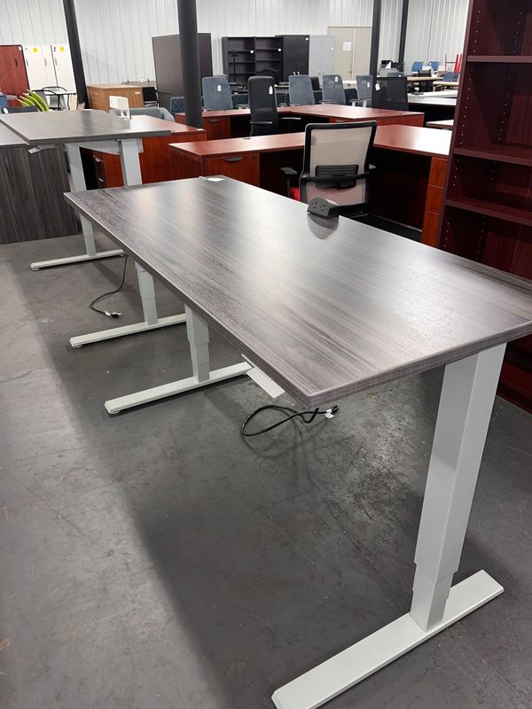 24X60 Coastal Gray Sit Stand w/ Power Module