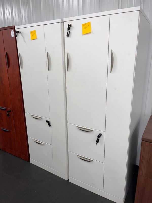 Solid White Personal Storage Units