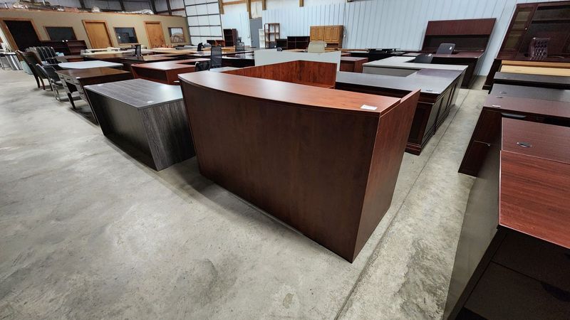 Cherry Right L Reception Desk