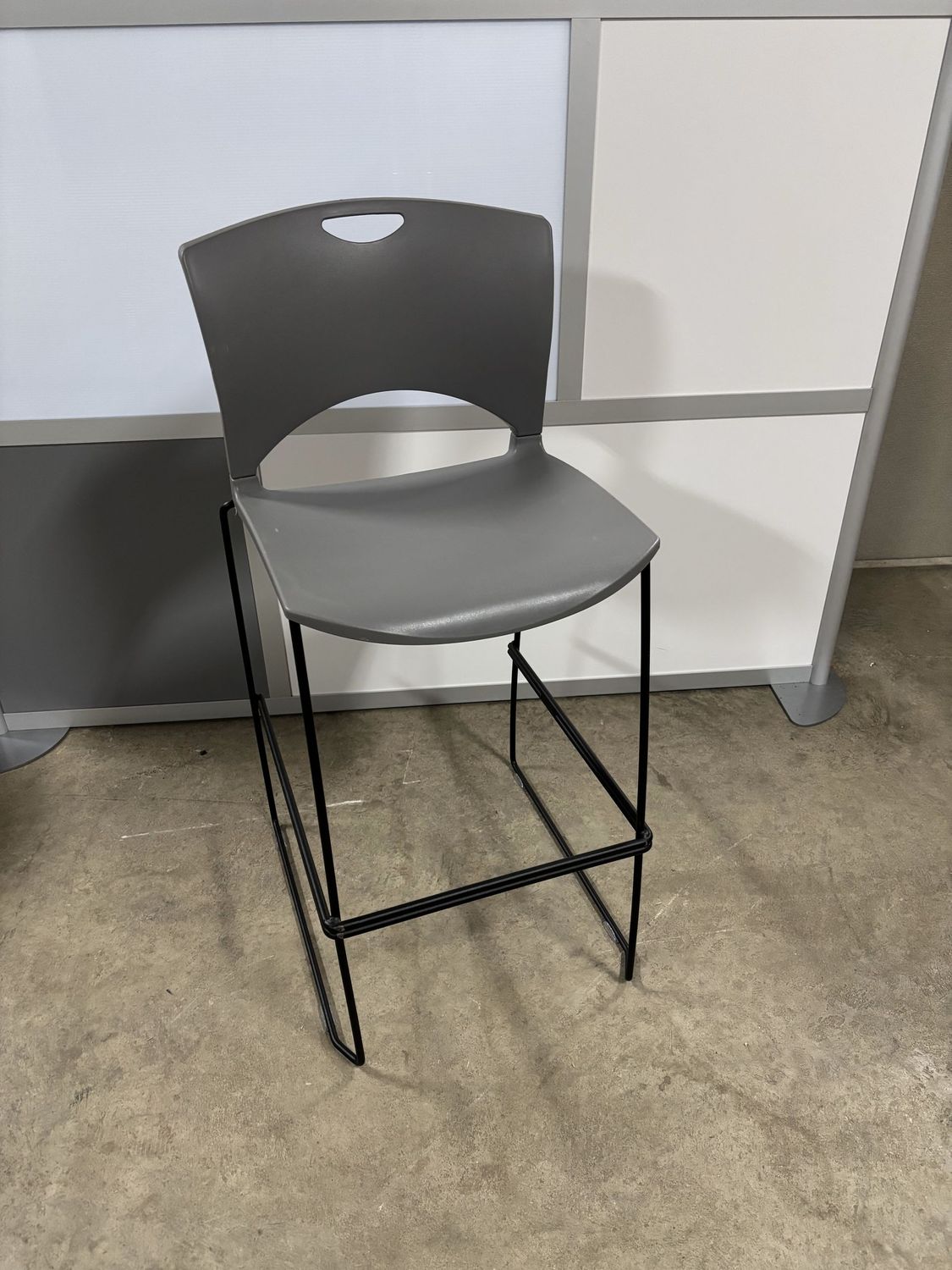 Gray Bar Height Stools