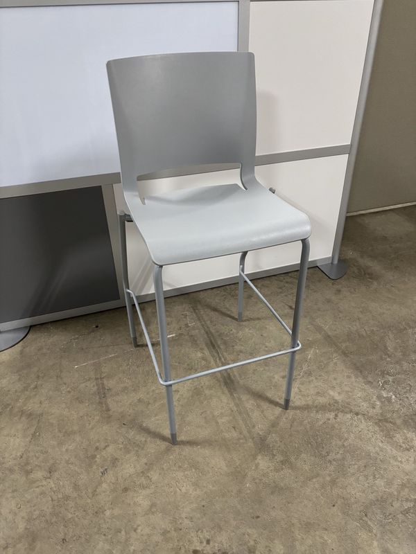 Light Gray Bar Height Stools