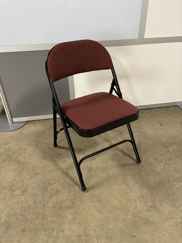 Folding Chairs w/ cushion seat and back (over 100 in stock)