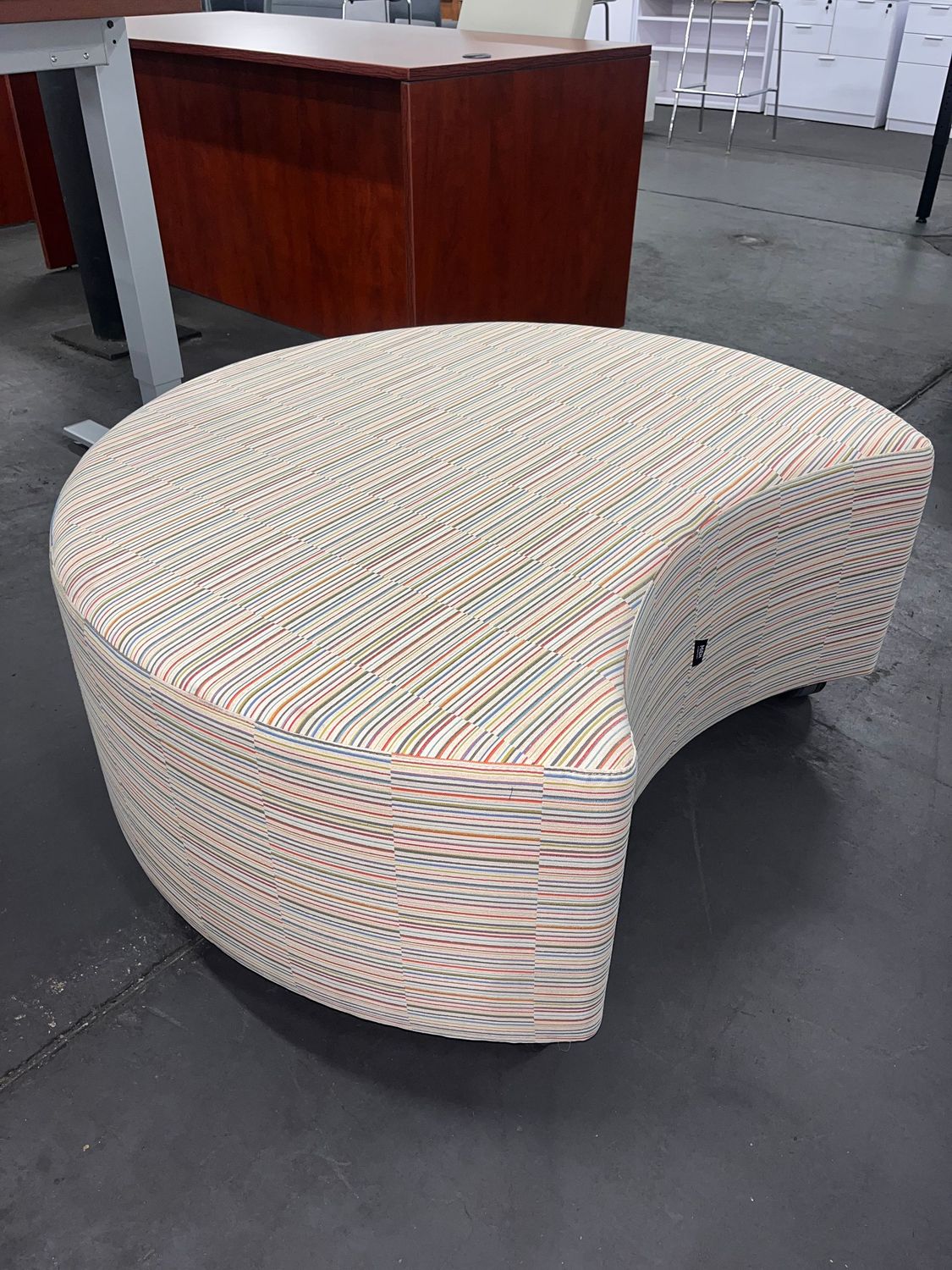 New/Discontinued Moon Shaped Mobile Ottoman *2 in stock
