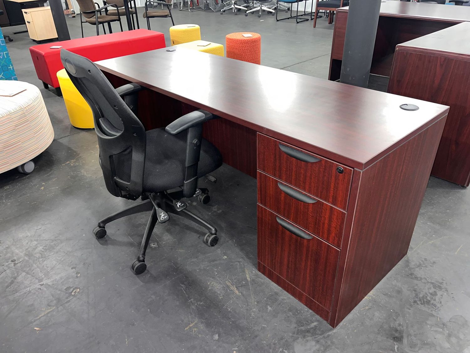 New/Overstock 24X72 Single Ped Credenza