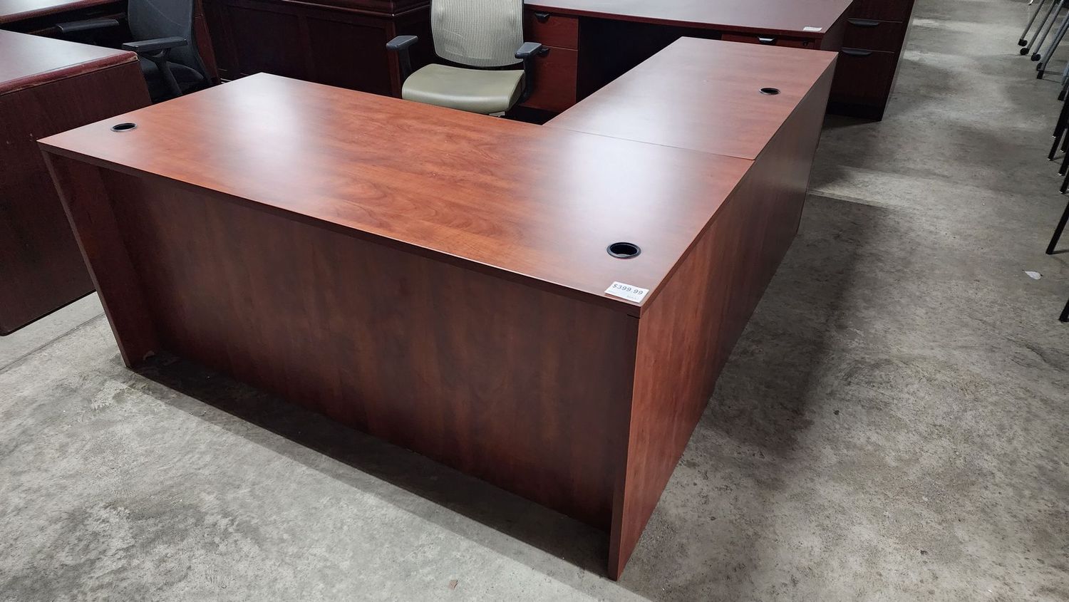 Cherry Left L Desk