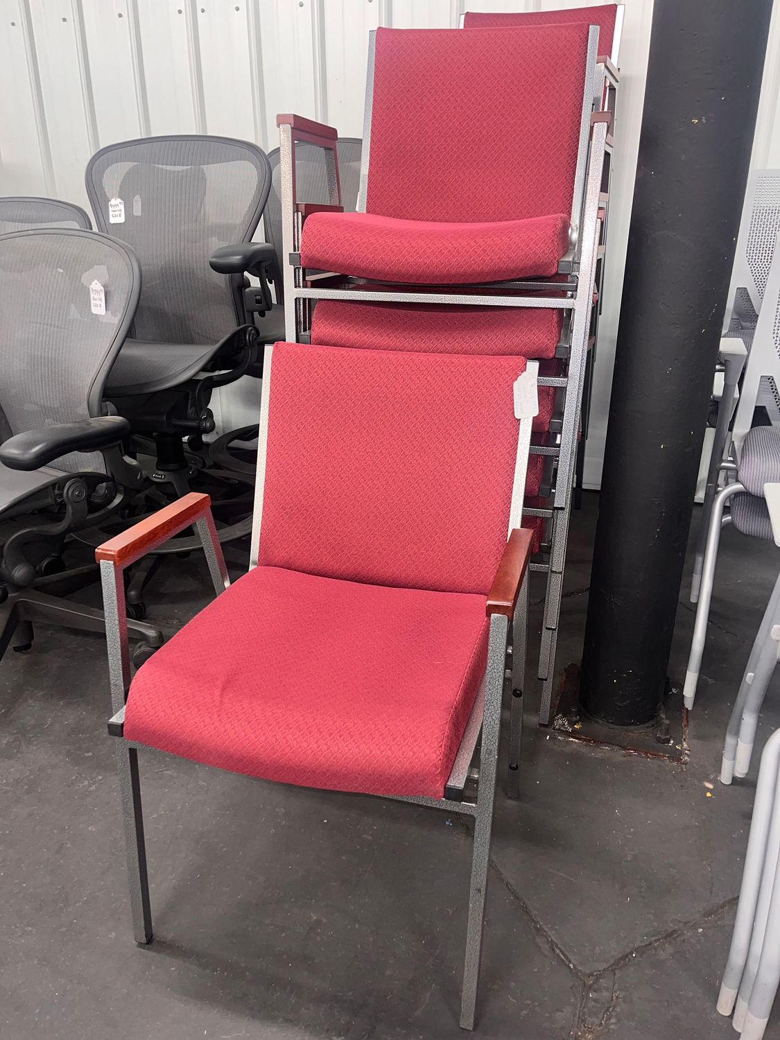 New/Overstock Armed Church Guest Chairs *12 Available
