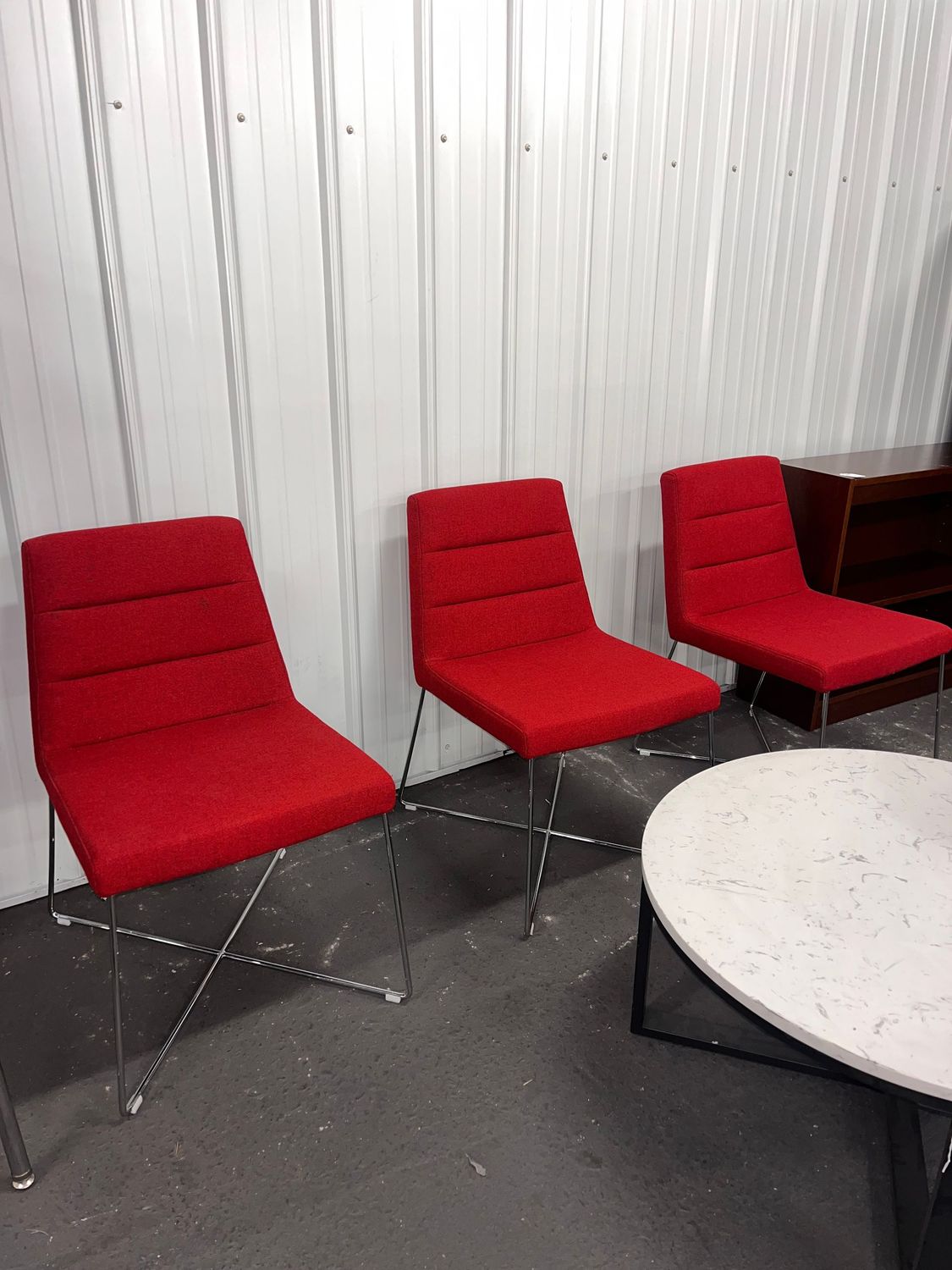 Red Fabric Accent Chairs