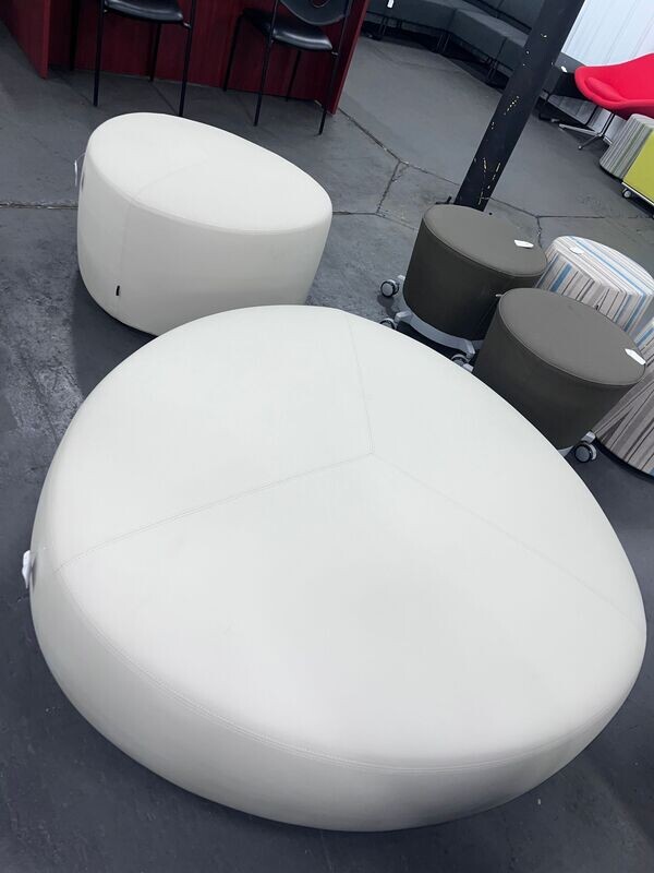 Cream Ottomans  - New in Boxes **Only the small size left