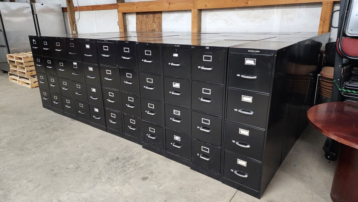 Used Black 4 Drawer Letter File Cabinets ( 50 in Stock)