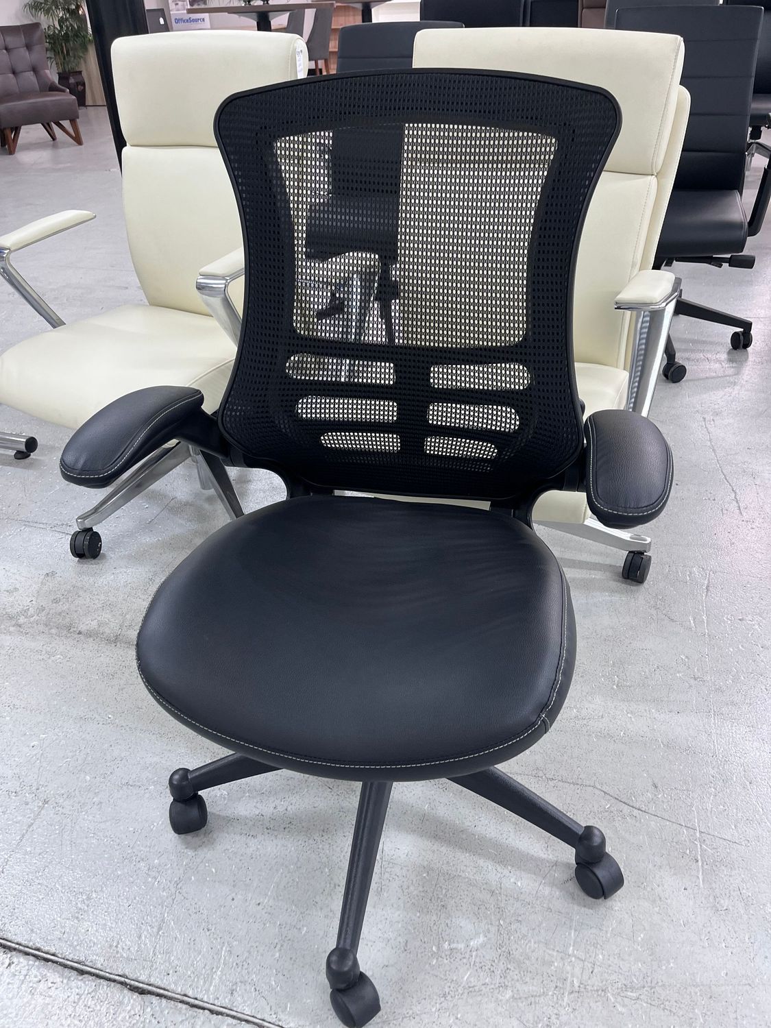 Very Lightly Used Flip Arm Task Chairs w/ Vinyl Seat *10 In Stock