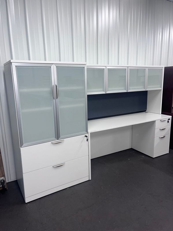 Lateral/Storage Stacker w/ 24X72 Single Ped Credenza/Hutch *New/Overstock *Priced Separately