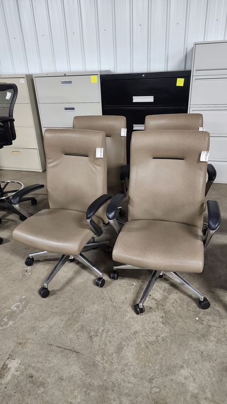 Tan HON High Back Task Chairs