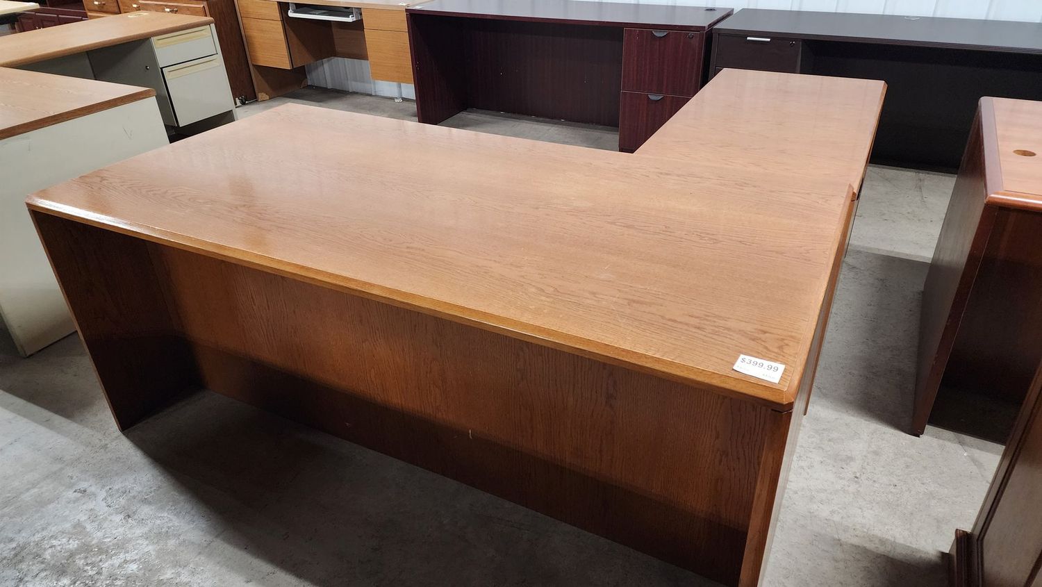 Veneer Left L Desk