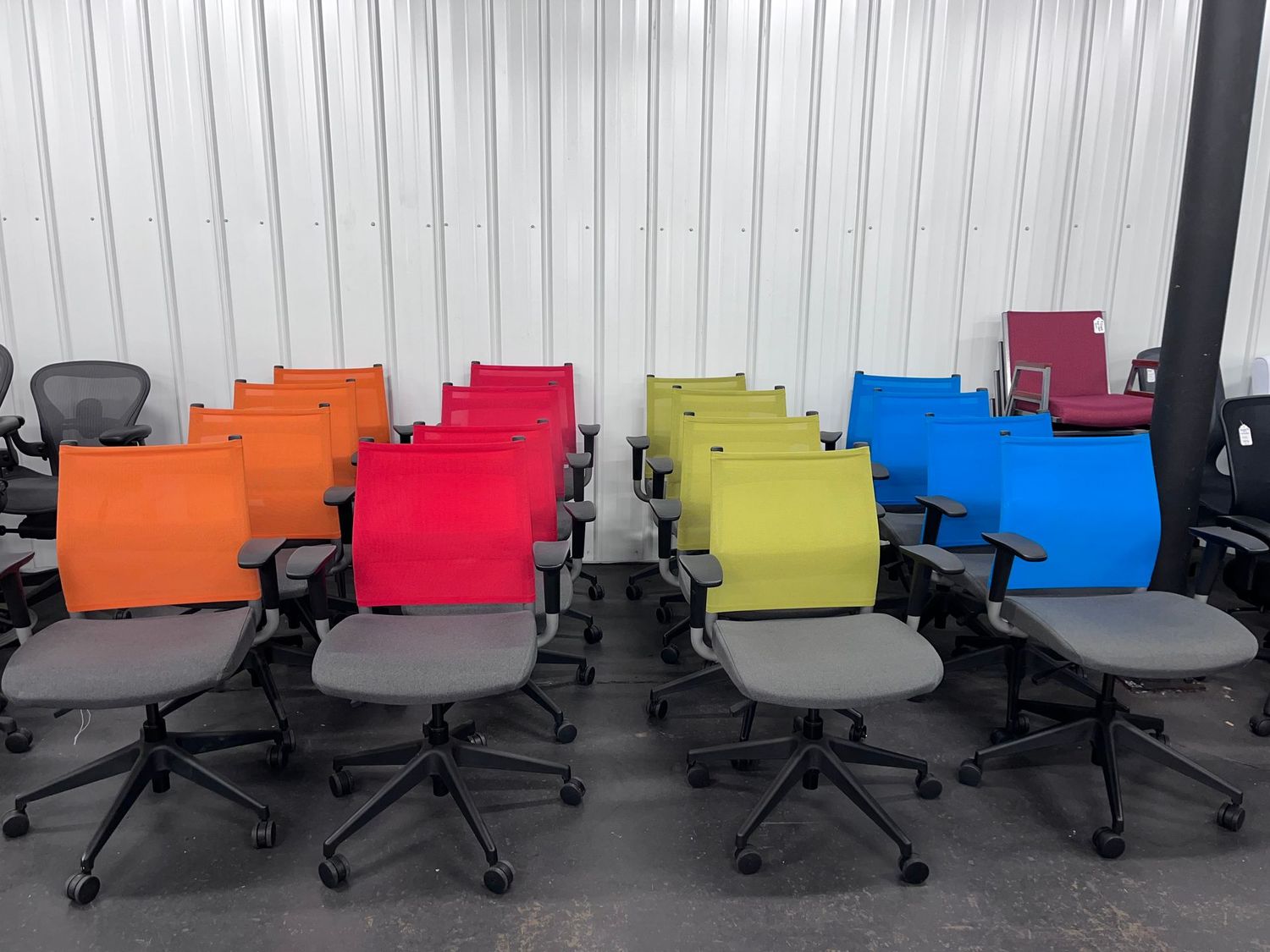 Simple Function, All Fabric Task Chairs *4 of each color