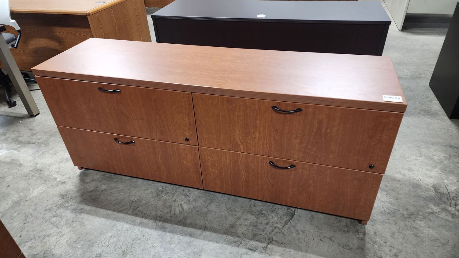 Walnut Laminate Credenza