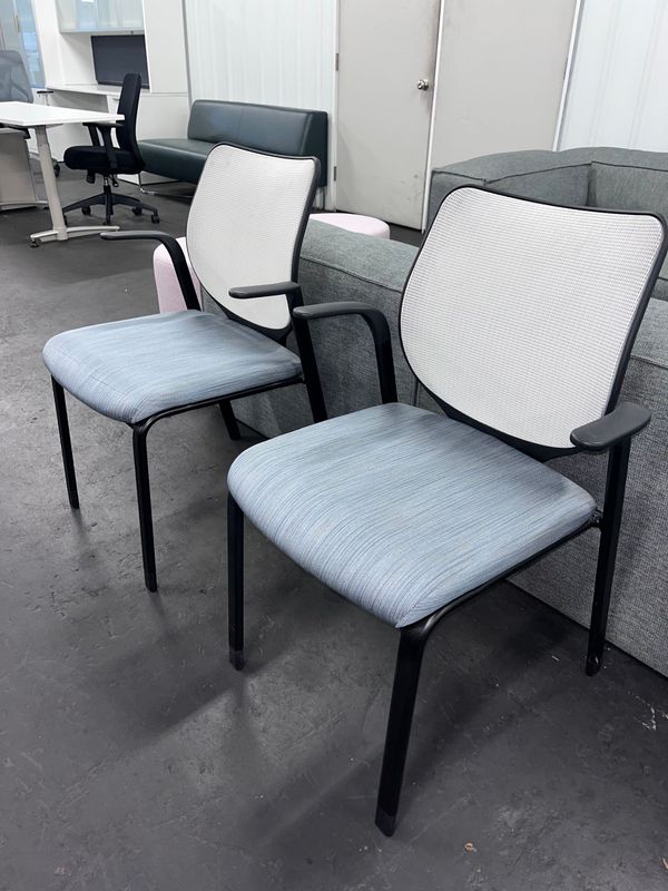 Vinyl Seat, Mesh Back Side Chairs *Sold as a pair