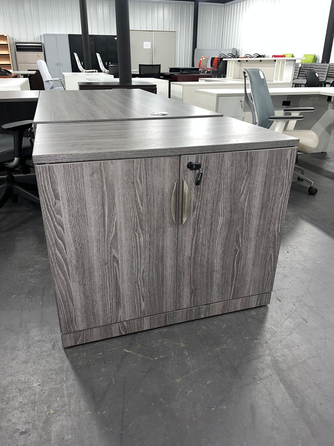 30" Newport Gray Storage Cabinet
