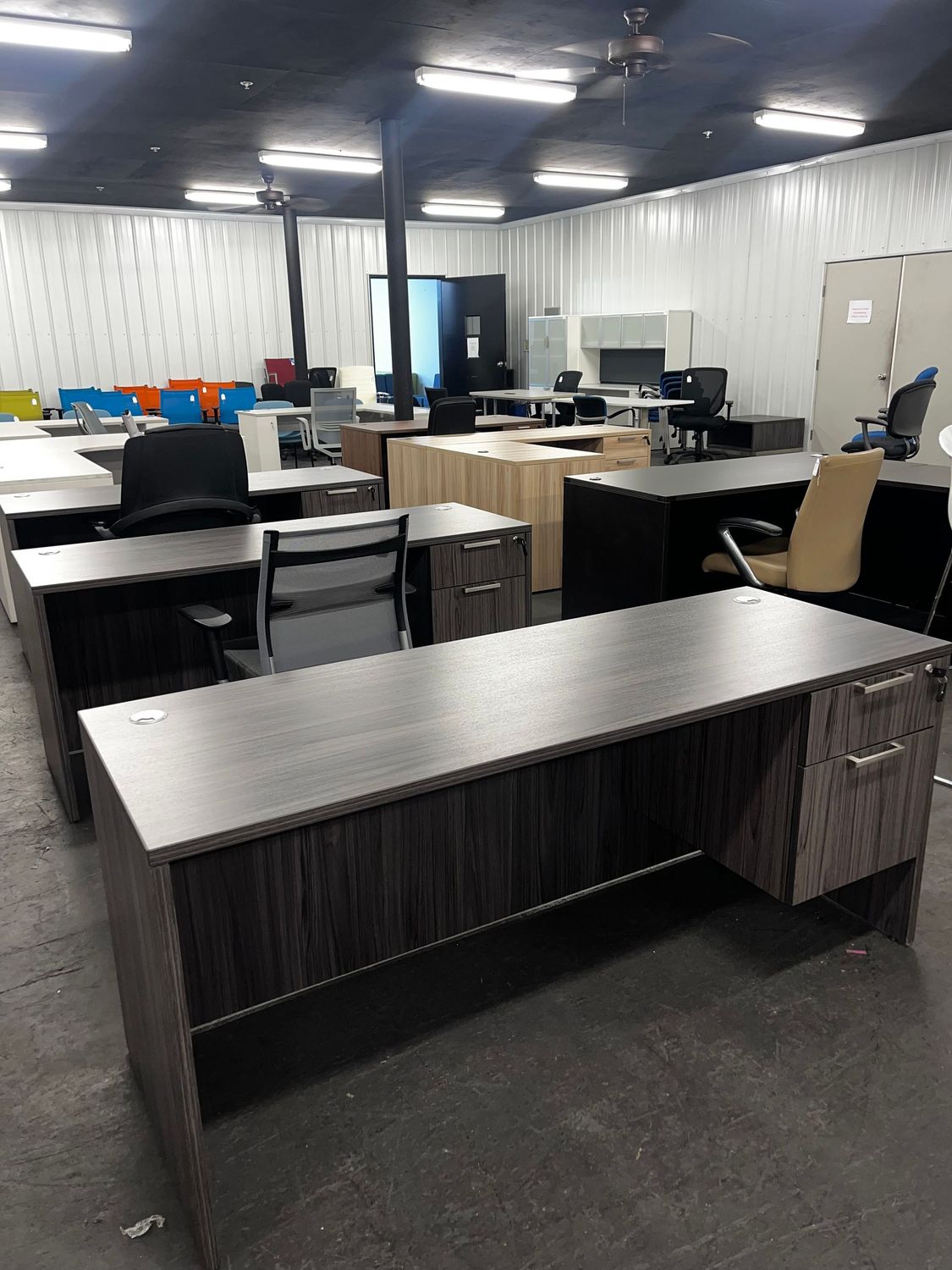 24X72 Single Ped Credenzas *Coastal Gray *3 Available