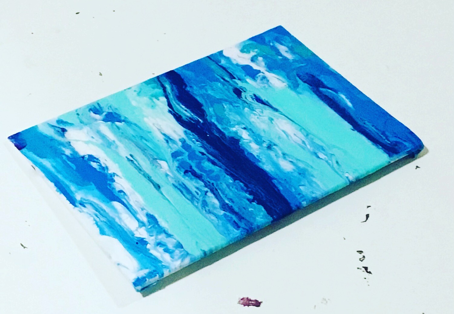 Fluid art coastal vibes