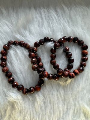 Red Tiger Eye Faceted Bracelet – Energy • Focus • Motivation