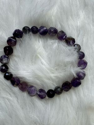 Faceted Amethyst Quartz Bracelet – Cut for Clarity &amp; Shine