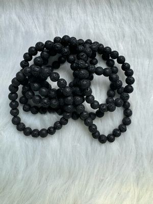 Black Lava Stone Bracelet – Grounding Energy &amp; Aromatherapy Beads
