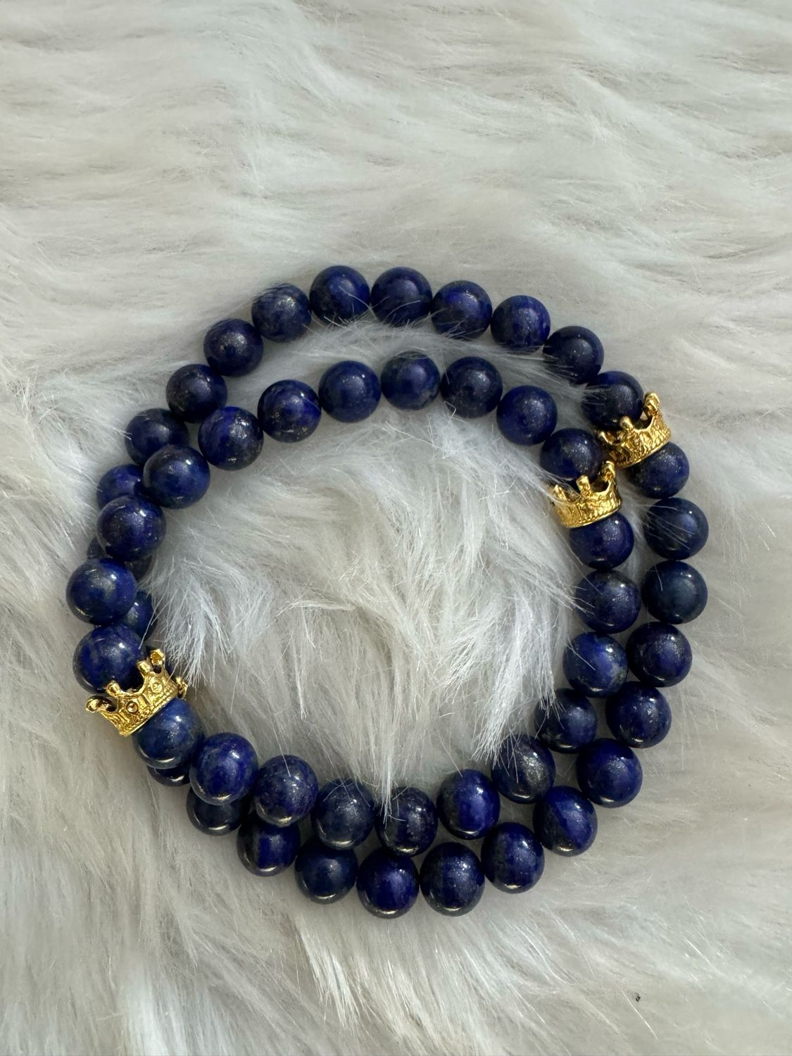 Royalty Classic – Lapis Lazuli Crown Bracelet