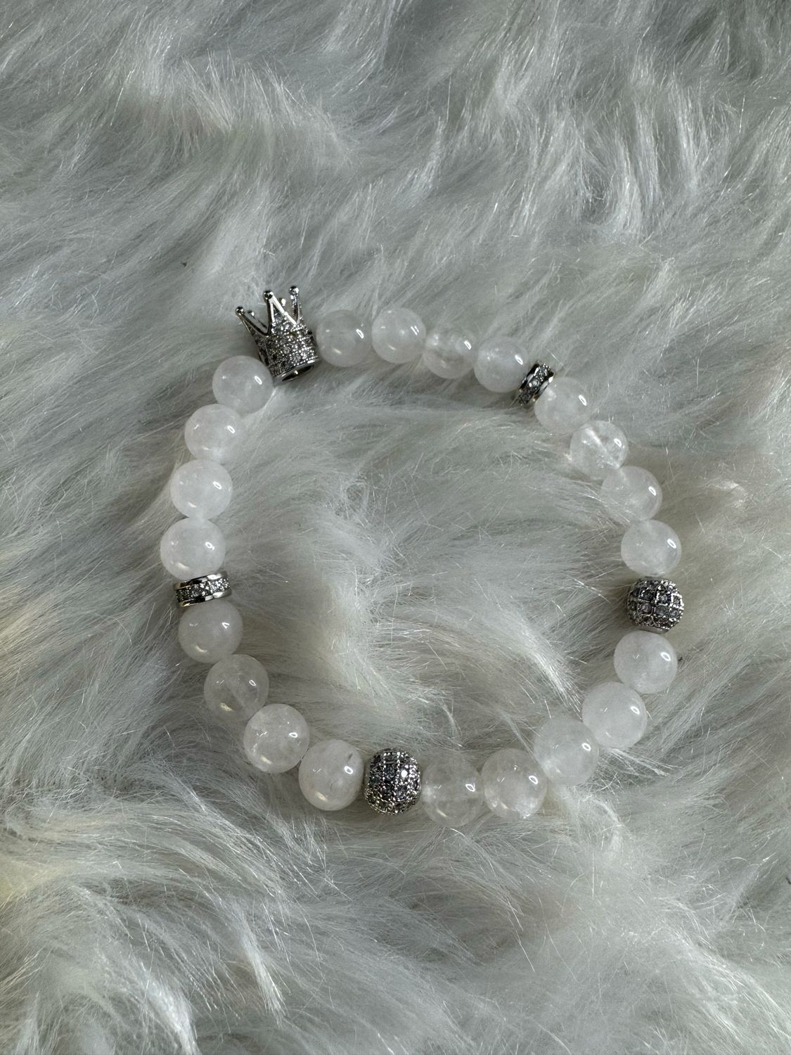 Royal Crown White Jade Bracelet – Royalty Collection