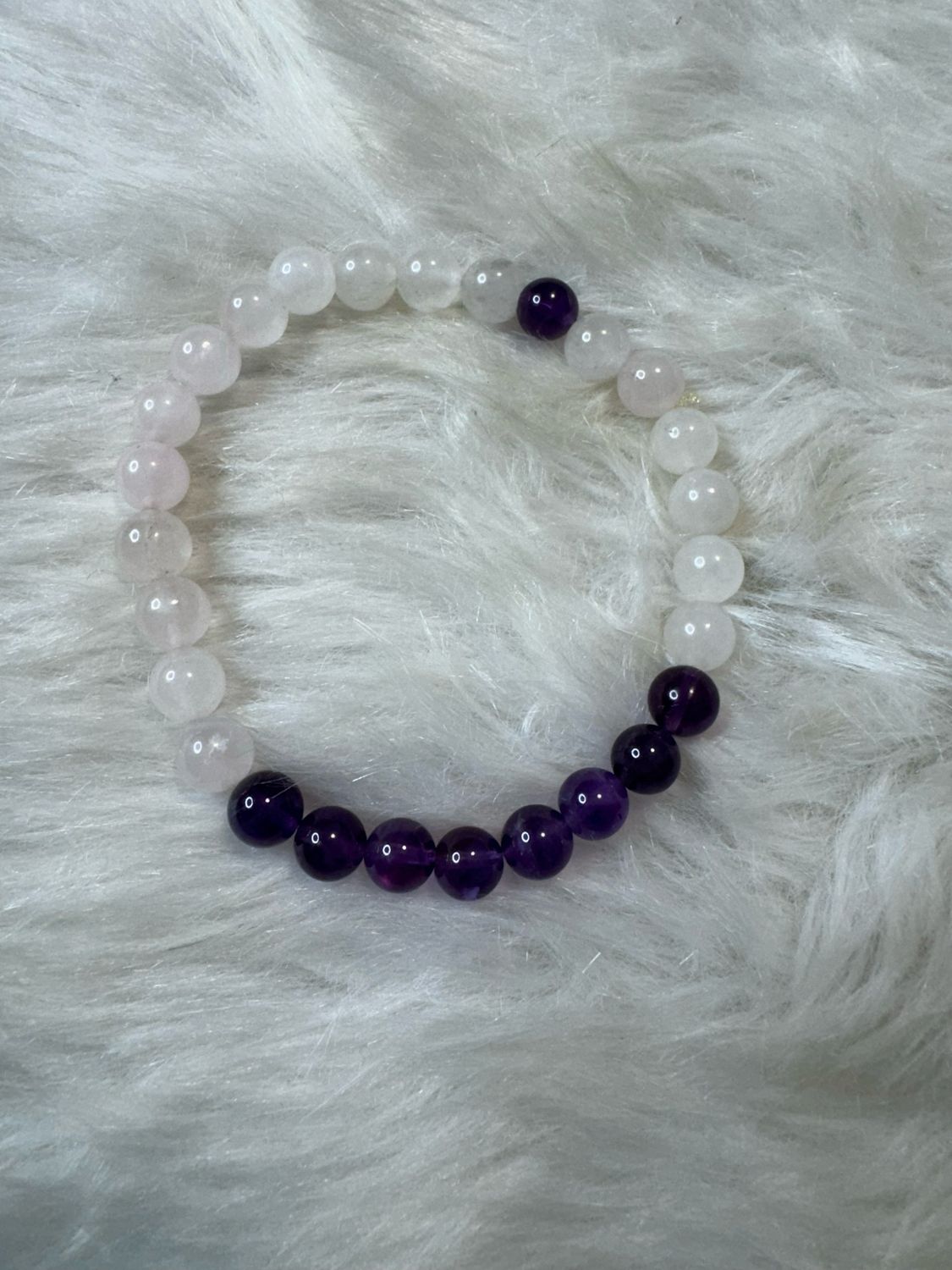 Amethyst &amp; Rose Quartz Healing Bracelet – Love &amp; Clarity